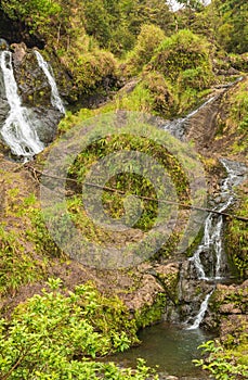 Beautiful Small Waterfall Near Hana Maui