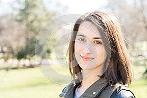 Beautiful Smiling Girl Portrait