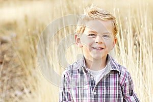 Beautiful Smiling Little Boy Portrait