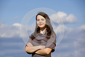 Beautiful smiling teenage girl