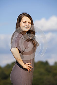 Beautiful smiling teenage girl