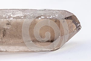 Beautiful Smokey Quartz Crystal Close Up photo
