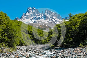 Cerro Castillio mountain national park in Chile, Aysen, Ptagonia photo