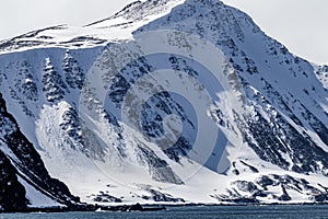 Beautiful snow scenes of Elephant Island, Antarctica