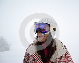 Beautiful snowboarder