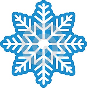 Beautiful snowflake winter