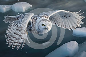 Beautiful Snowy Owl Picture set. taking flight, prey in the snow, spreading its wings and more.