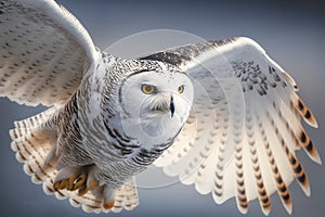 Beautiful Snowy Owl Picture set. taking flight, prey in the snow, spreading its wings and more.