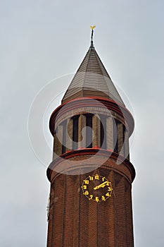 Beautiful sober protestant tower