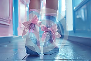 Beautiful socks decorated with bows are a symbol of hyper-femininity and reflect changes in public sentiment, where bows