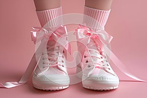 Beautiful socks decorated with bows are a symbol of hyper-femininity and reflect changes in public sentiment, where bows