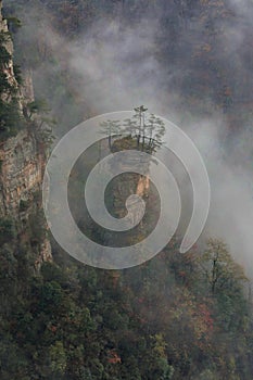 Beautiful Son of Heaven Mountain Tianzishan in China Hunan Province