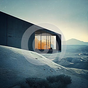 beautiful space age architecture concept