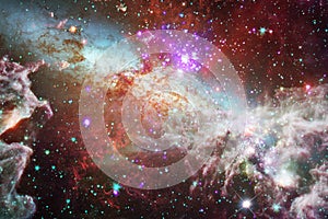 Beautiful space background. Cosmoc art. Elements of this image furnished by NASA