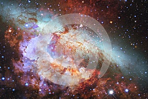 Beautiful space background. Cosmoc art. Elements of this image furnished by NASA
