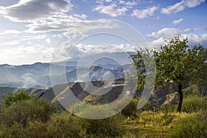 Beautiful spanish andalusia landscape, Sierra de Almijara photo