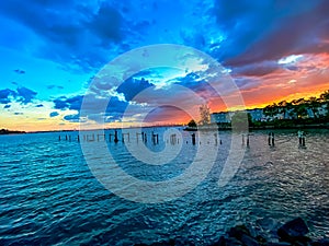 Beautiful and splendid view of the Bronx River.