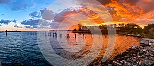 Beautiful and splendid view of the Bronx River.