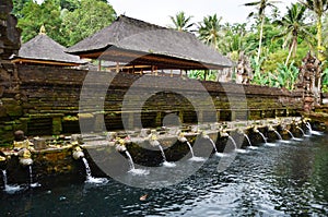 Beautiful spring water pura Tirtha Empul in Tampak photo