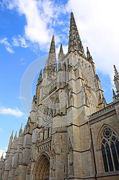 Beautiful St. Andre Cathedral which is from the 12th and the 14th century & is a UNESCO world heritage site, Bordeaux, France.