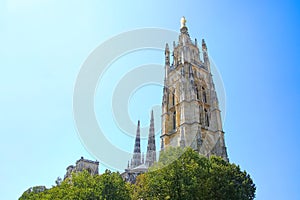 Beautiful St. Andre Cathedral which is from the 12th and the 14th century & is a UNESCO world heritage site, Bordeaux, France.