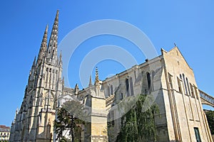 Beautiful St. Andre Cathedral which is a UNESCO world heritage site, in the centre of the Bordeaux, France.
