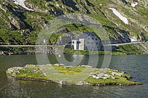 Beautiful St. Bernard Pass, Switzerland