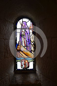 Beautiful Stain Glass Window in Edinburgh Scotland