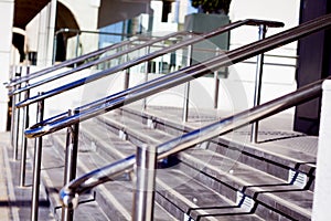 Beautiful stainless steel railings