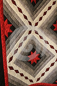 Beautiful Stars made of Diamonds Amish Handmade Quilt