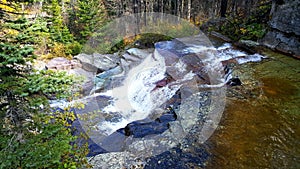 The beautiful steps of lower Virginia Falls in Glacier National Park