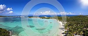 The beautiful Stingray Beach at the north of Long Island, The Bahamas