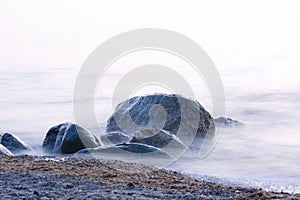 Beautiful stone ocean background