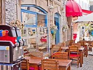 Beautiful Stone Street in AlaÃ§ati