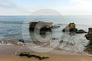 A beautiful stone way on the bulgarian coast.