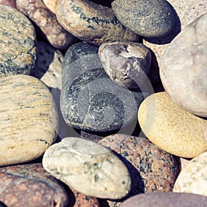 Beautiful stones on summer time