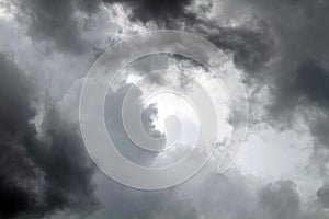 Beautiful storm sky with clouds