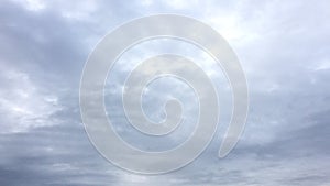 Beautiful stormy clouds with dark sky background. Dark sky with clouds, weather nature storm cloud. Time-lapse motion in the dark