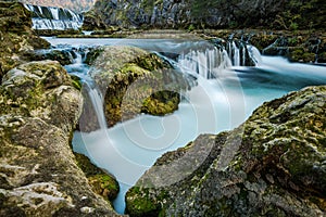 Beautiful Strbacki buk waterfall in Una Park,Bosnia
