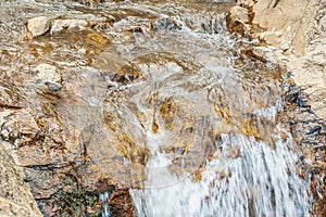 Beautiful stream Seven Falls Waterfall in Colorado Springs, Colorado, USA