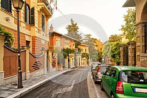 Beautiful street on the Aventine Hill in Rome photo