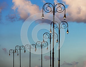 Beautiful street lights