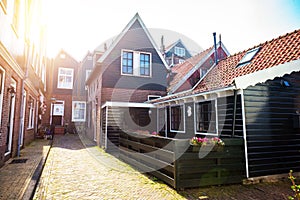 Fishing village volendam in the netherlands