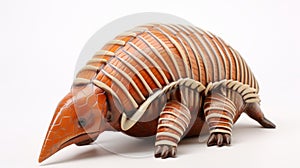 Beautiful Striped Armadillo With Large Fins And Tail