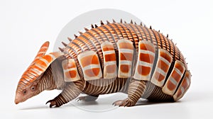 Beautiful Striped Armadillo With Large Fins And Tail