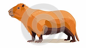 Beautiful Striped Capybara With Large Fins And Tail