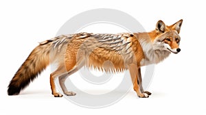 Beautiful Striped Coyote With Large Fins And Tail