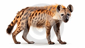 Beautiful Striped Hyena With Large Fins And Tail