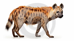 Beautiful Striped Hyena With Large Fins And Tail