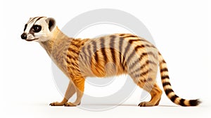 Beautiful Striped Meerkat With Large Fins And Tail